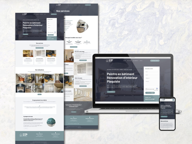 Création d'un site internet pour RPP Peinture & Rénovation à Romans